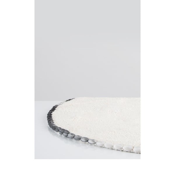 Ronan krémszínű pamut fürdőszobai kilépő, ø 90 cm - Irya Home Collection