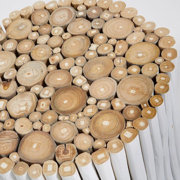 Filippo fehér teakfa tárolóasztal, ⌀ 35 cm - Kave Home-image-2