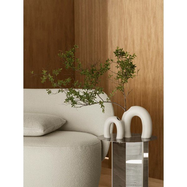 Krémszínű kerámia váza (magasság 12 cm) Kagetsu – Blomus-image-1