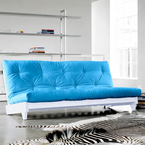 Fresh White/Horizon Blue kinyitható kanapé - Karup