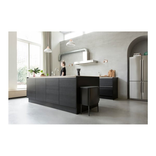 Matt fekete acél érintésre nyíló szelektív szemetes 33 l Bo Touch Bin – Brabantia-image-1