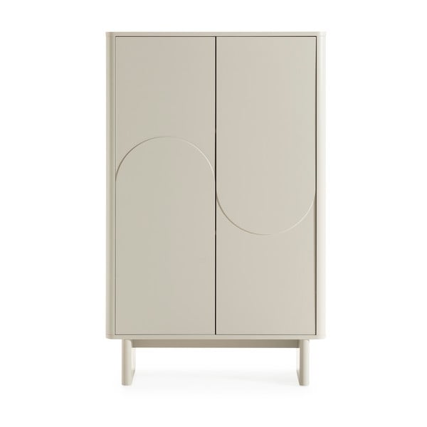 Krémszínű szekrény 80x130x40 cm Solei – MOME