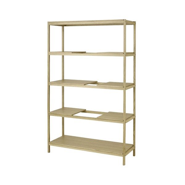 Natúr színű polcos állvány tölgyfa dekorral 105x170x40 cm Sukoya – Blomus-image-2