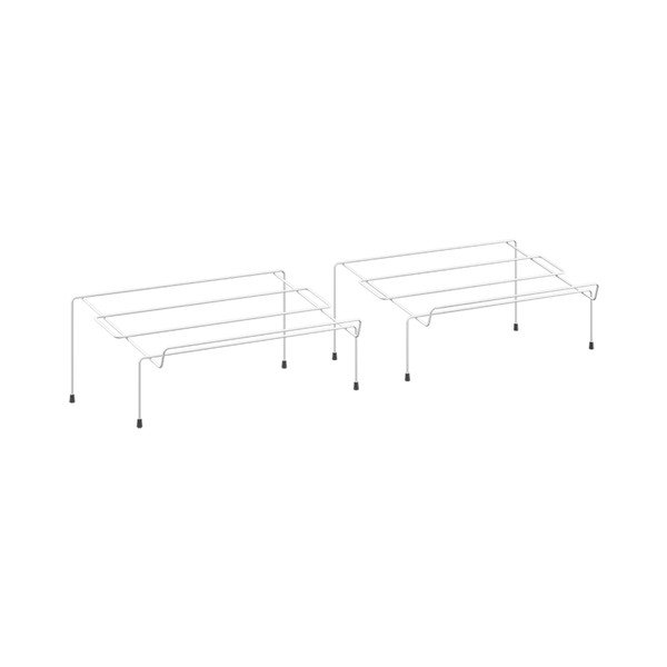 Cipok 2 db rozsdamentes acél fehér cipőtartó - Metaltex-image-4