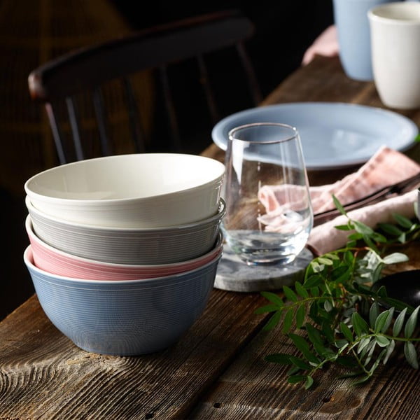 Like Color Loop fehér-kék porcelán tálka, 750 ml - Villeroy & Boch-image-3