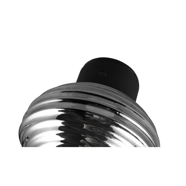Sötétszürke USB üveg LED fali lámpa ø 15,5 cm Earl – Reality-image-4