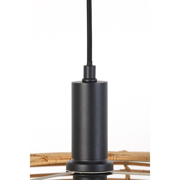 Natúr színű mennyezeti lámpa rattan búrával ø 50 cm Milan – Light & Living-image-4