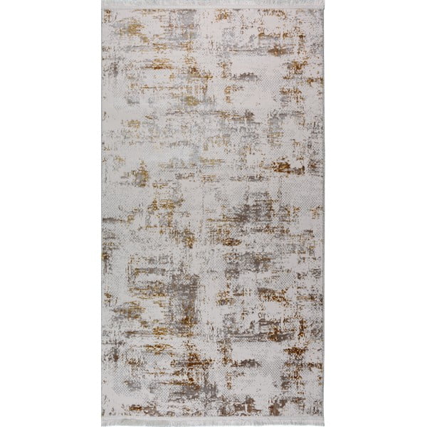 Krémszínű-aranyszínű mosható szőnyeg 120x180 cm Gold – Vitaus