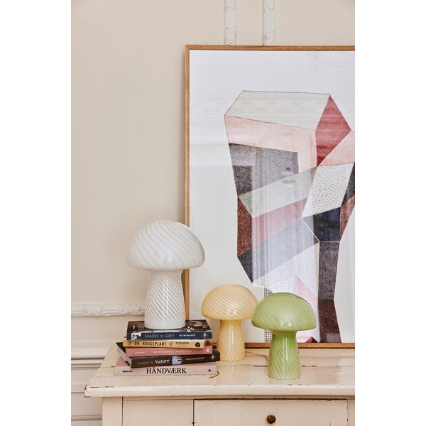 Sárga asztali lámpa, magasság 23 cm - Bahne & CO-image-1