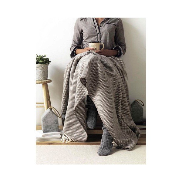 Ruby olívazöld pléd, 140 x 180 cm - Euromant-image-2