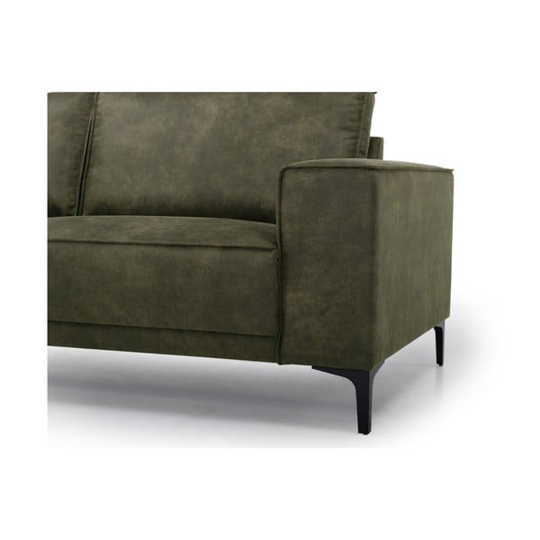 Zöld bőrutánzat sarokkanapé (bal oldali) Copenhagen – Scandic-image-2