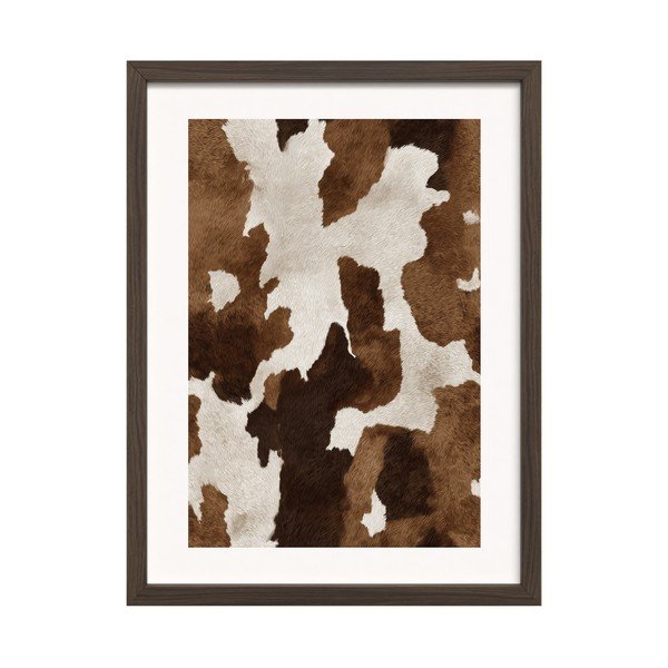 Nyomtatott keretezett kép 30x40 cm Cowhide – Styler