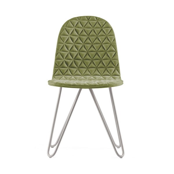 Mannequin X Triangle világoszöld szék fém lábakkal - Iker
