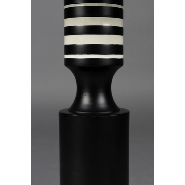 Fekete asztali lámpa textil búrával (magasság 60 cm) Virgil – Dutchbone-image-4