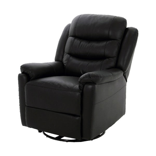 Renzo fekete állítható műbőr fotel - Actona
