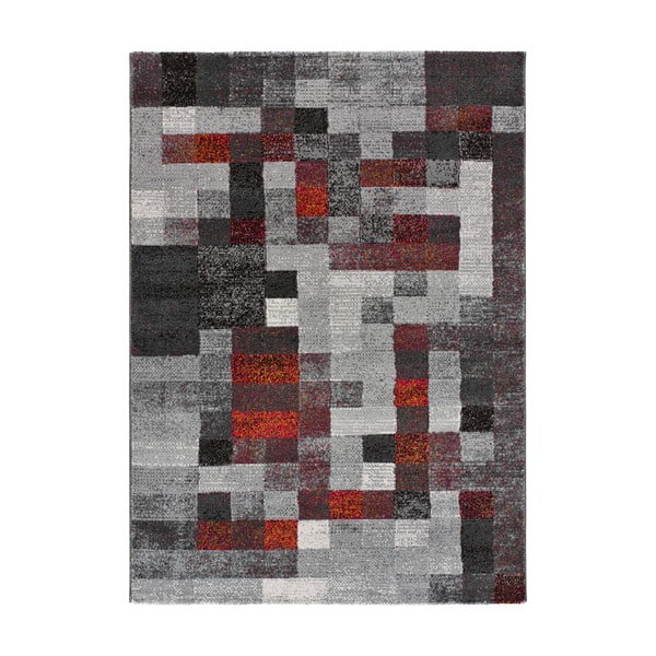 Piros-szürke szőnyeg 80x150 cm Fusion – Universal