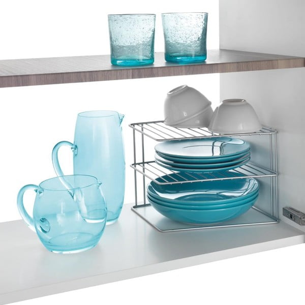 Ezüstszínű acél kiegészítő polc 25x25 cm Palio – Metaltex-image-3