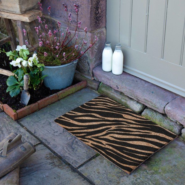 Kókuszrost lábtörlő 40x60 cm Zebra – Artsy Doormats-image-3