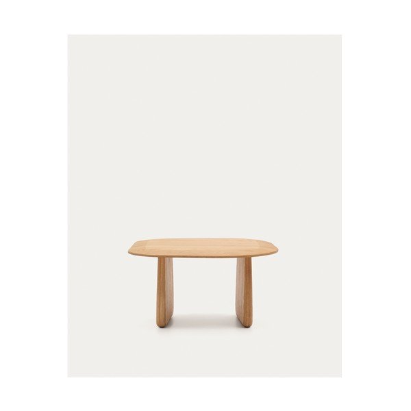 Tölgyfa tárolóasztal 70x71 cm Pirita – Kave Home-image-2