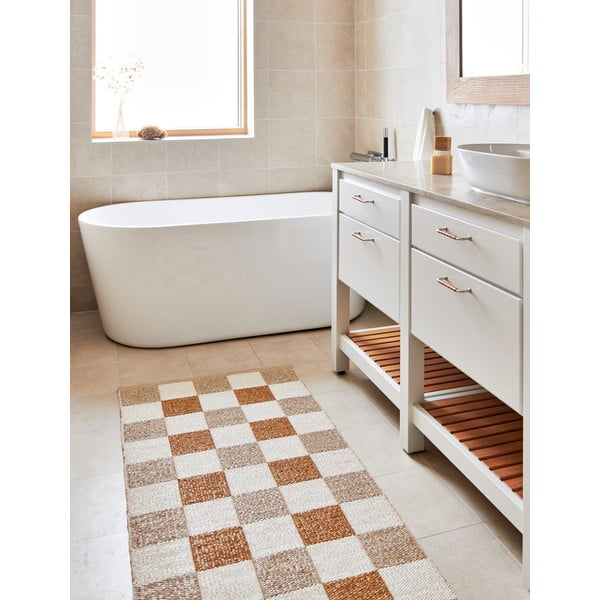 Okkersárga-bézs kültéri-beltéri futószőnyeg 70x240 cm Pix Vanilla Ochre – Pappelina-image-4