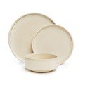 Malia 12 db-os krémszínű agyagkerámia étkészlet - Bonami selection