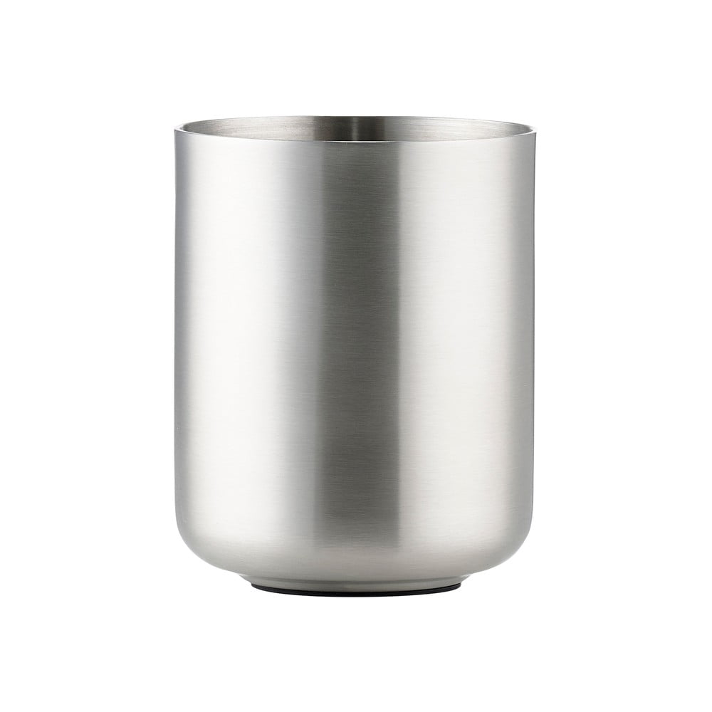 Matt ezüstszínű rozsdamentes acél fogkefetartó pohár Ume  Zone