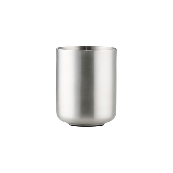 Matt ezüstszínű rozsdamentes acél fogkefetartó pohár Ume – Zone