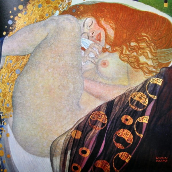 Reprodukciós kép 45x45 cm Danae, Gustav Klimt – Fedkolor