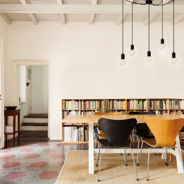 Cero Basic fekete ötágú függőlámpa - Sotto Luce-image-1