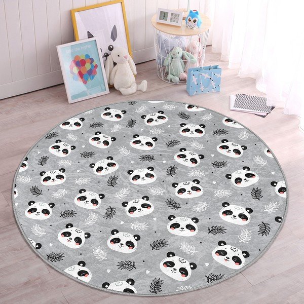 Szürke gyerek szőnyeg ø 120 cm Comfort – Mila Home-image-2