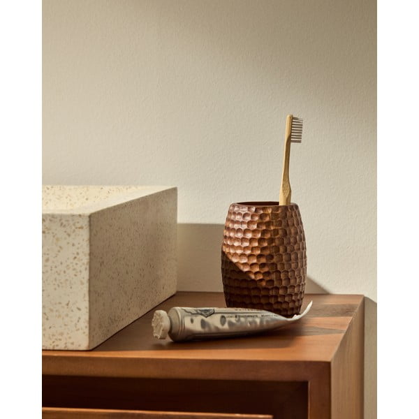 Barna fa fogkefetartó pohár Fraz – Kave Home-image-1