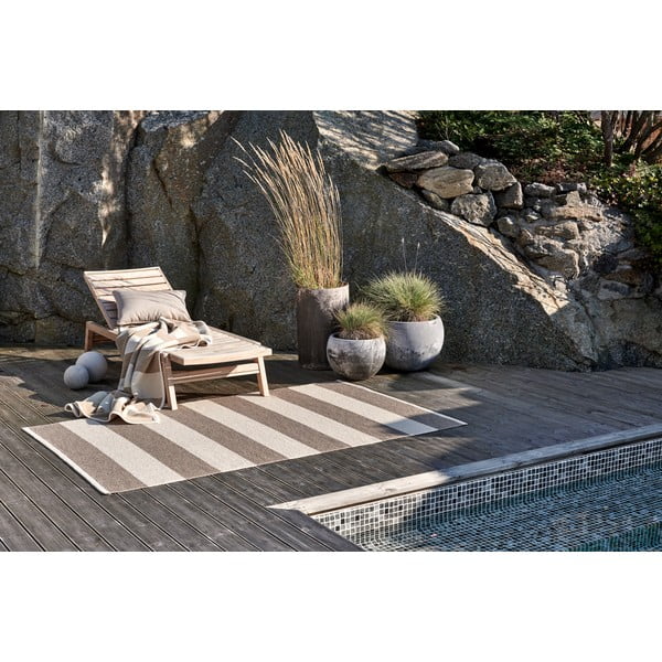 Bézs-krémszínű kültéri-beltéri futószőnyeg 70x150 cm Bob Mud Vanilla – Pappelina-image-3