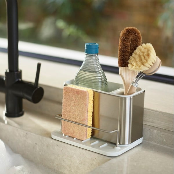 Ezüstszínű fém mosogatóeszköz tartó Surface – Joseph Joseph-image-1