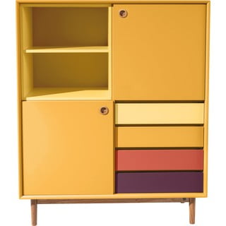 Color Box mustársárga komód, 114 x 137 cm - Tom Tailor