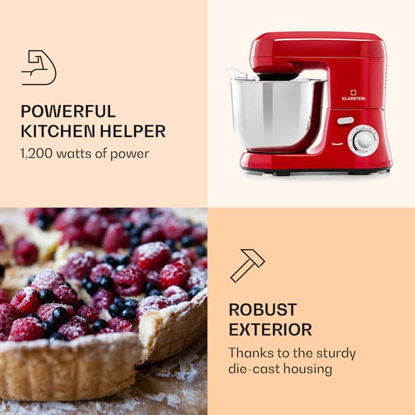 Bella Robusta piros konyhai robotgép - Klarstein-image-1