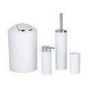 Fehér műanyag fürdőszobai kiegészítő szett Calvo – Wenko