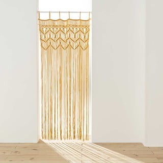 Sárga függöny ajtóra 90x200 cm Macarena – douceur d'intérieur