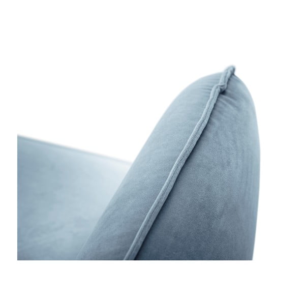 Vienna világoskék bársony fotel - Cosmopolitan Design-image-3