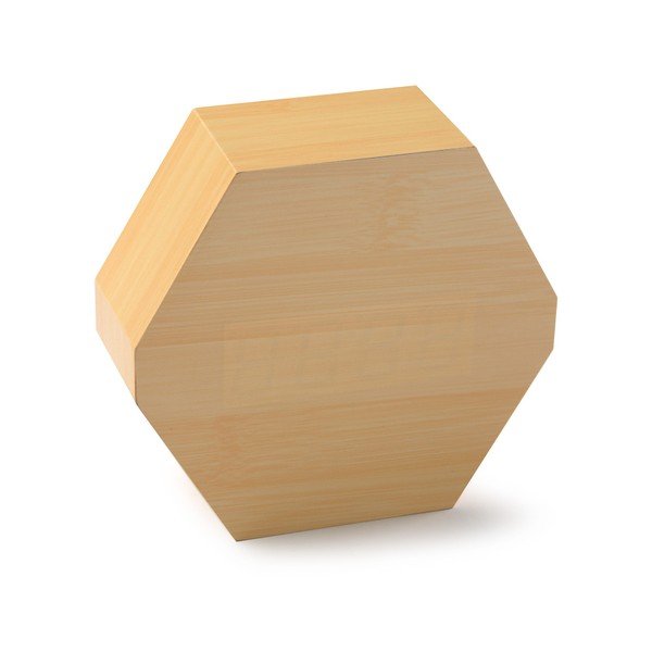 Table Clock LED asztali óra, bambuszból - Versa-image-1