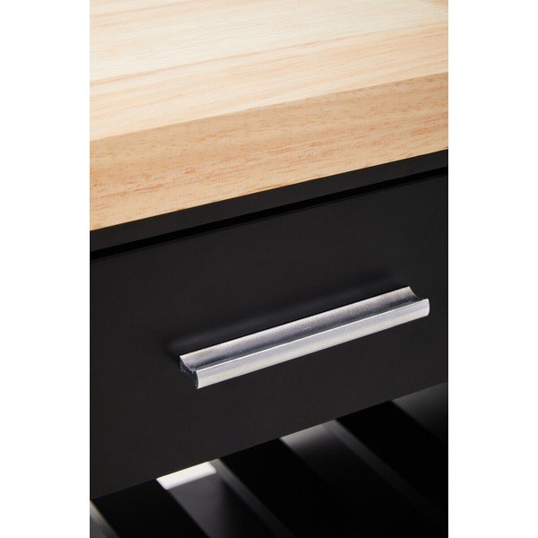 Kaucsukfa gurulós zsúrkocsi 48x105 cm Frankfurt – Premier Housewares-image-3