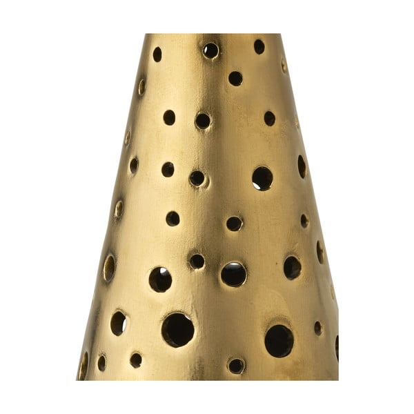 Nobili aranyszínű porcelán gyertyatartó, magasság 19 cm - Kähler Design-image-2