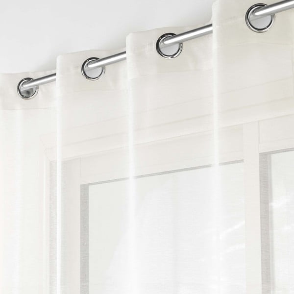 Krémszínű átlátszó függöny 140x240 cm Lissea – douceur d'intérieur-image-1