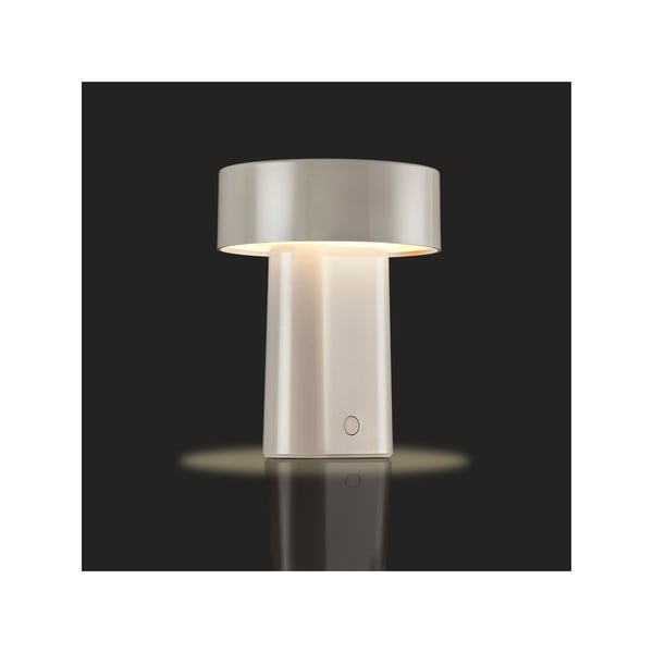 Szürkésbézs műanyag LED asztali lámpa (magasság 18 cm) Oblong – Zone-image-2