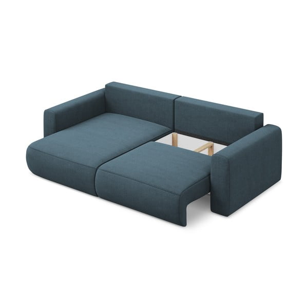 Kék kinyitható-tárolóhelyes sarokkanapé (bal oldali-heverő résszel) Kapua – Makamii-image-3