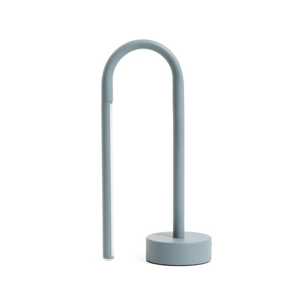 Világoskék fém LED asztali lámpa (magasság 30 cm) Bow – Kave Home