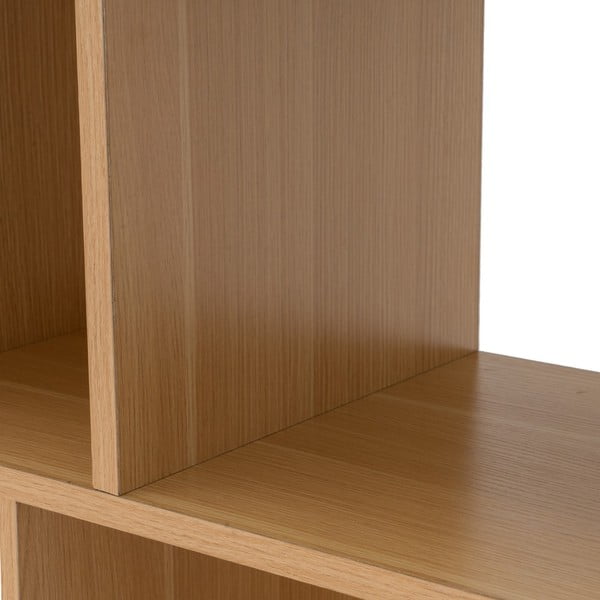 Natúr színű gyerek könyvespolc tölgyfa dekorral 63x159 cm Mid-Lines – Casa Selección-image-1