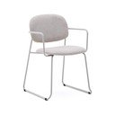 Bézs fém karfás étkezőszék Meli – Kave Home