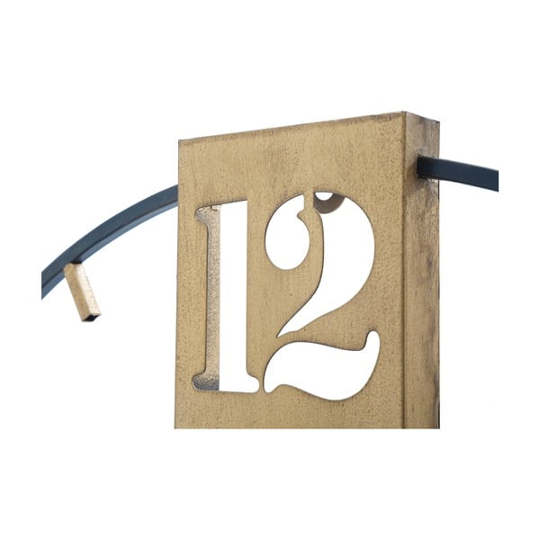 Goldy fekete falióra aranyszínű részletekkel, ø 60 cm - Mauro Ferretti-image-2