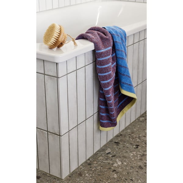 Dora kék-lila pamut törölköző, 50 x 100 cm - Hübsch-image-1