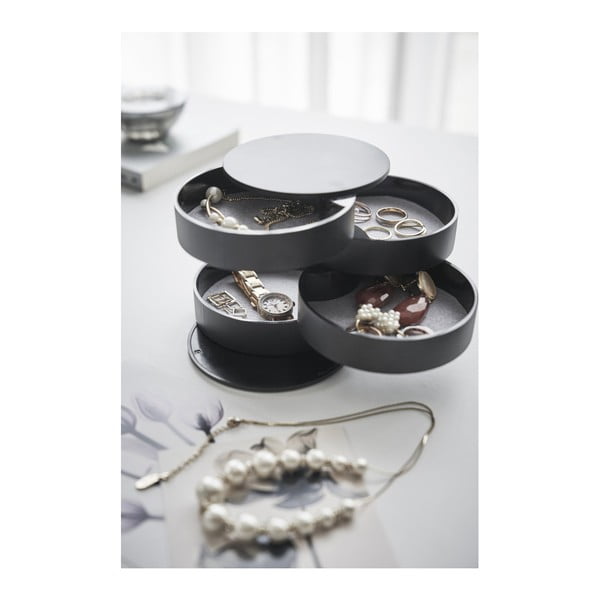 Tower fekete ékszertartó doboz - YAMAZAKI-image-1